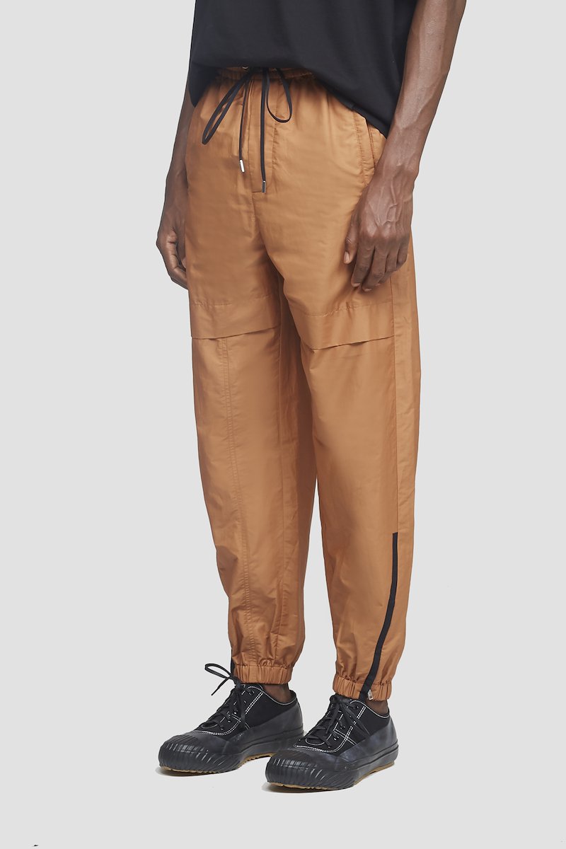 Contrast Stripe Jogger-brown #1 Contrast Stripe Jogger, TOFFEE Synthetic->Nylon SIDE STRIPE JOGGER from 3.1 Phillip Lim. - 1