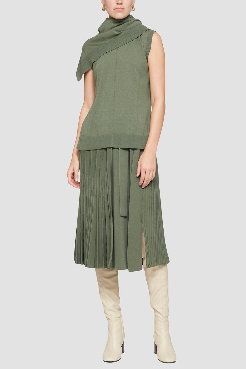 Convertible Tank Sweater-green #0 Convertible Tank Sweater, null- 4