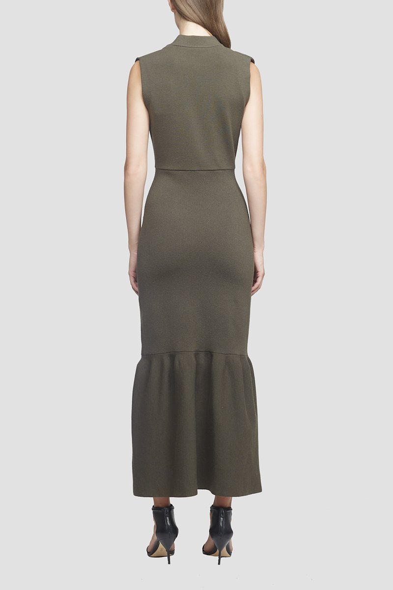 cowl neck suit
