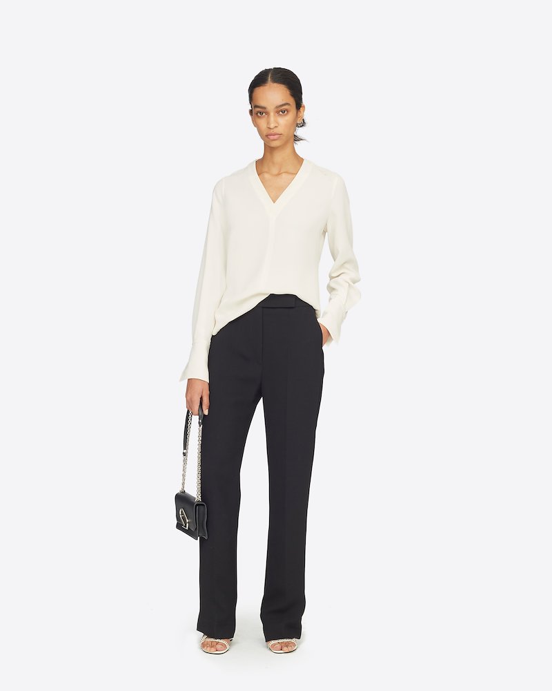 Crepe Blouse With Removable Scarf-white #1 Crepe Blouse With Removable Scarf, 3.1 Phillip Limの、Crepe Blouse With Removable Scarf。- 3