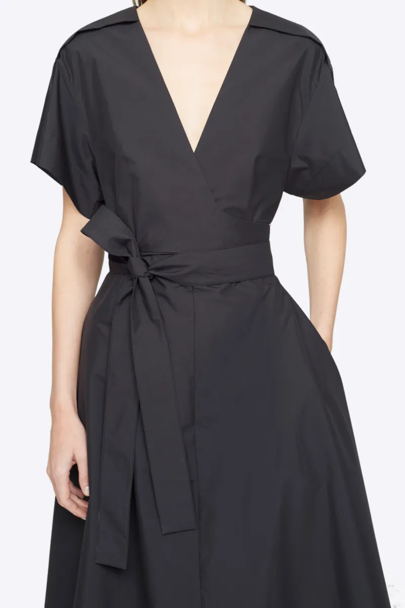 cross over neck dress