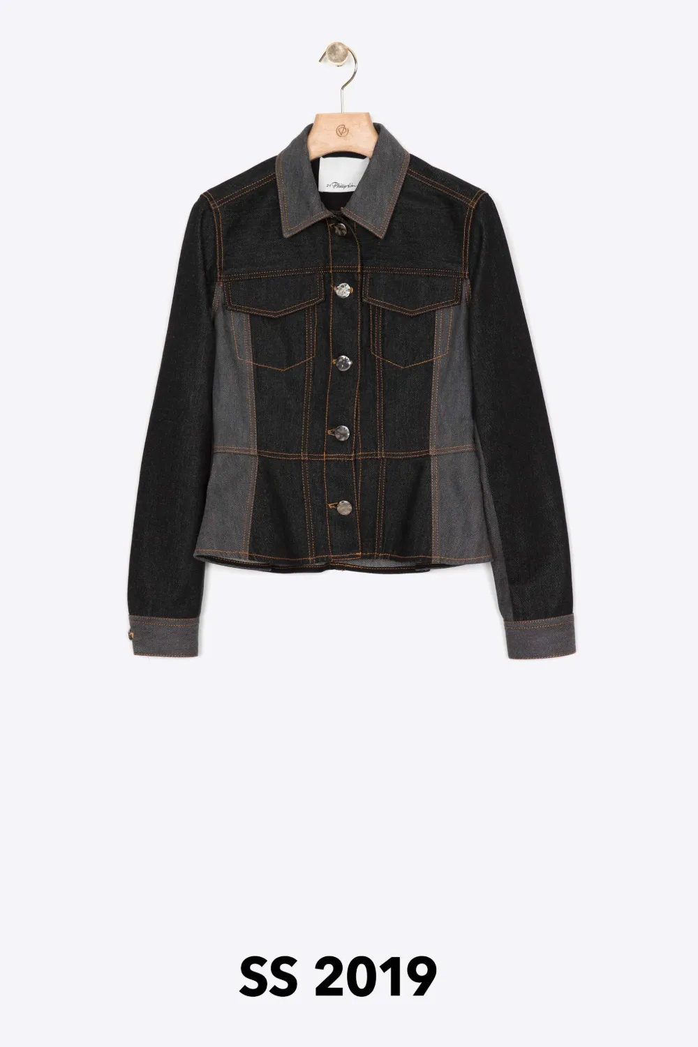 black denim peplum jacket