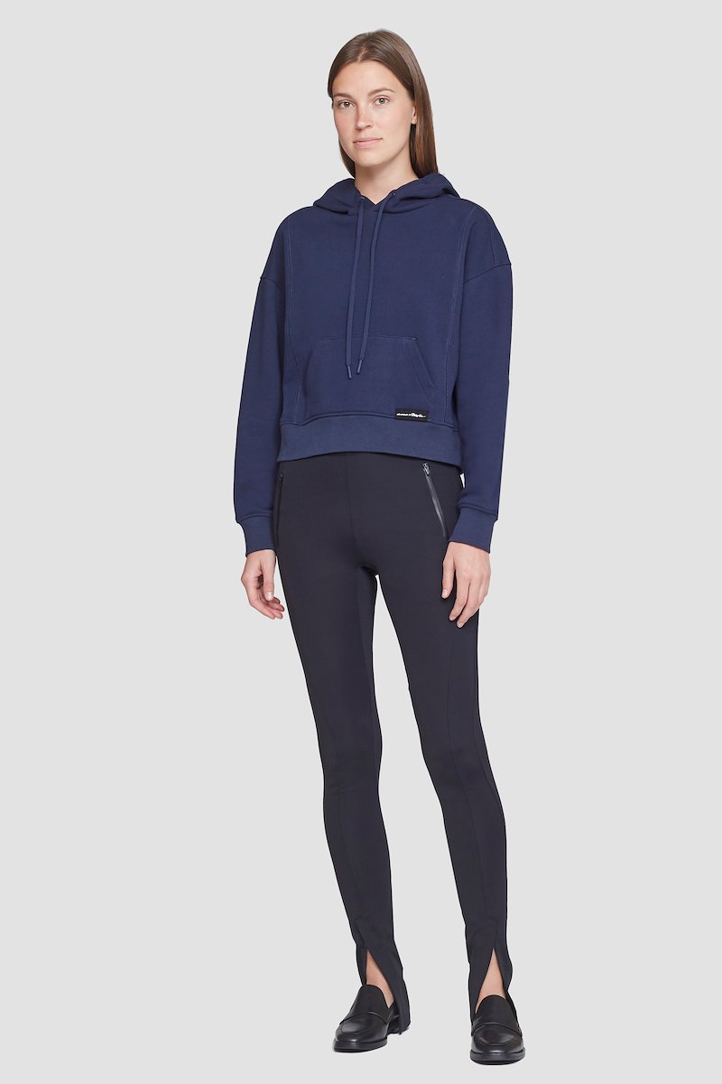 Don't Sweat It Cropped Hoodie-blue #0 Don't Sweat It Cropped Hoodie, null- 0