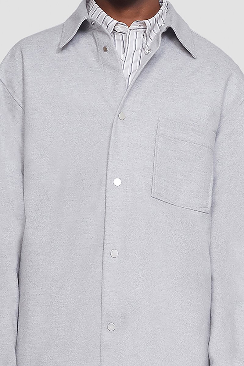 Flannel Shirt-grey #0 Flannel Shirt, null- 4