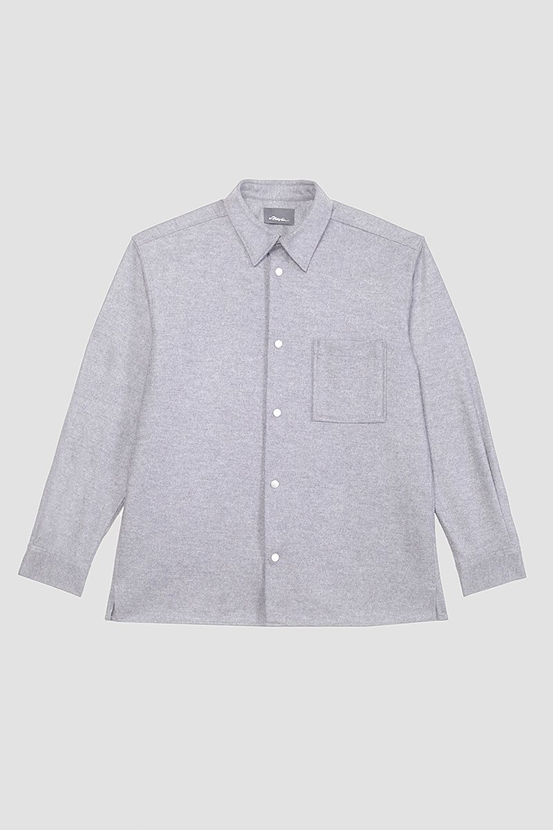 Flannel Shirt-grey #1 Flannel Shirt, null- 5