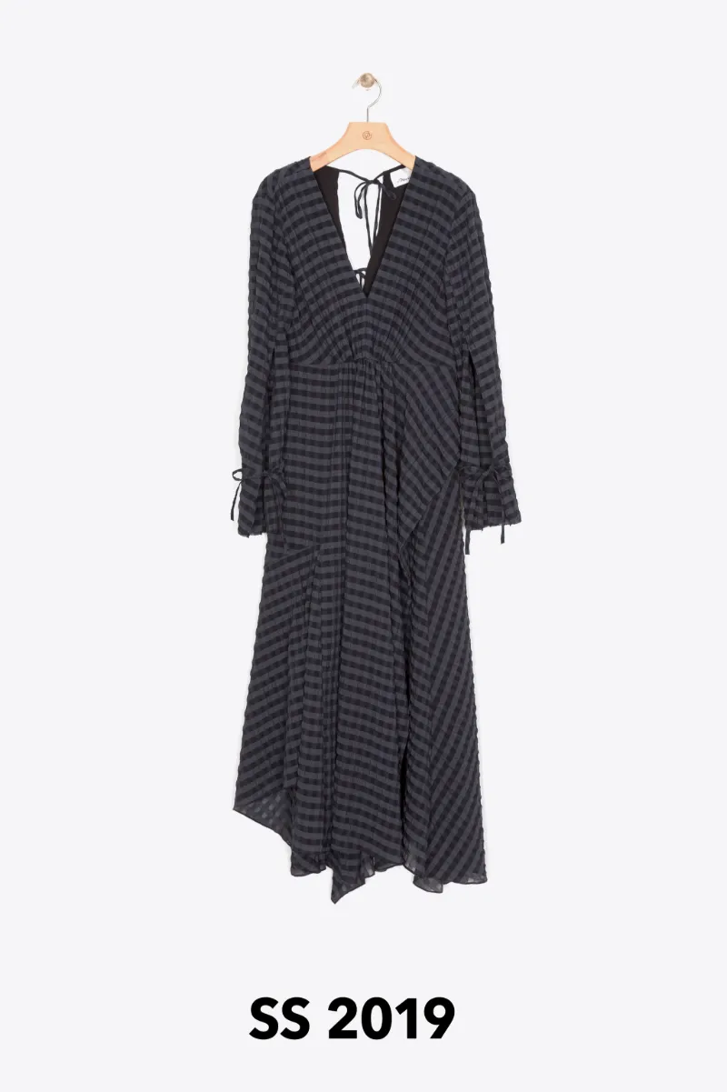 long flared maxi dress