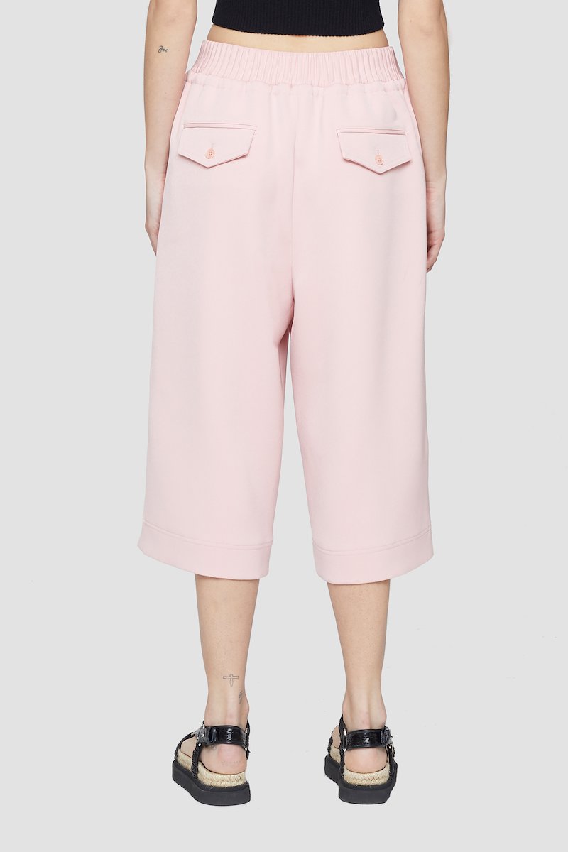 high-rise box-pleat culottes in pink | 3.1 Phillip Lim Official Site