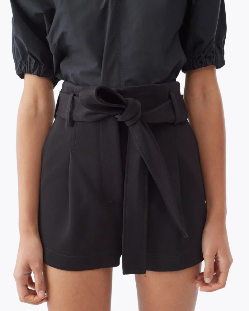 twill shorts high waist