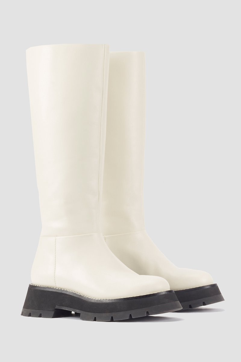 Kate Lug Sole Tube Boot-white #1 Kate Lug Sole Tube Boot, null- 1