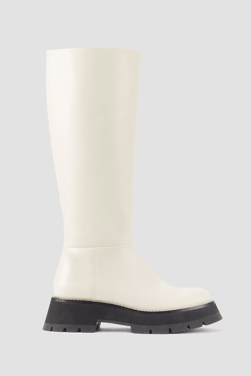 Kate Lug Sole Tube Boot-white #0 Kate Lug Sole Tube Boot, null- 0