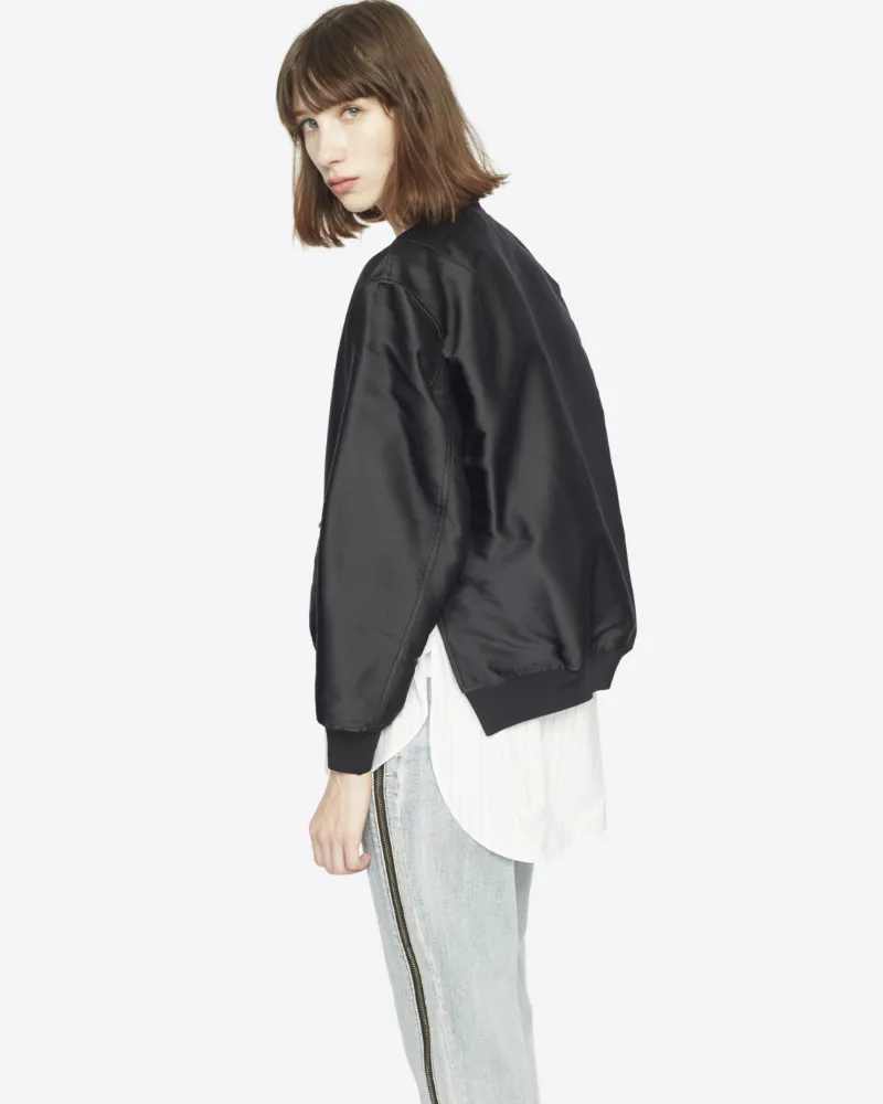 sweater bomber jacket