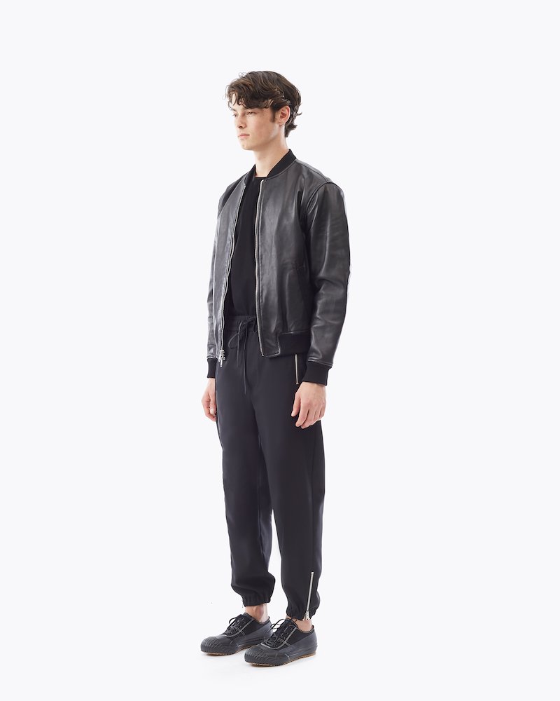 Leather Bomber Jacket-black #1 Leather Bomber Jacket, Black Leather Bomber Jacket from 3.1 Phillip Lim. - 1