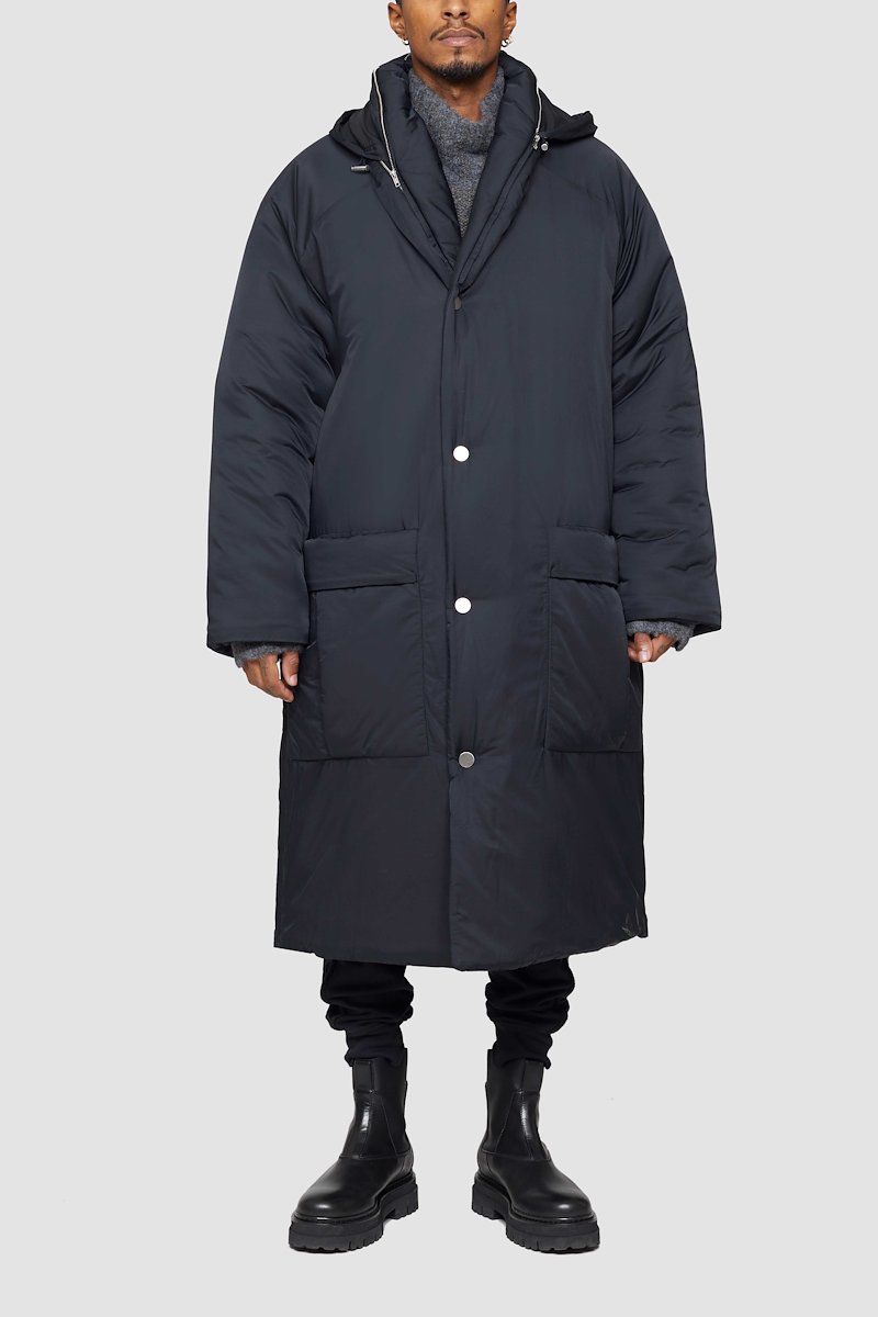 Long Duvet Coat-black #0 Long Duvet Coat, BLACK Synthetic->Nylon Long Duvet Coat from 3.1 Phillip Lim. - 0