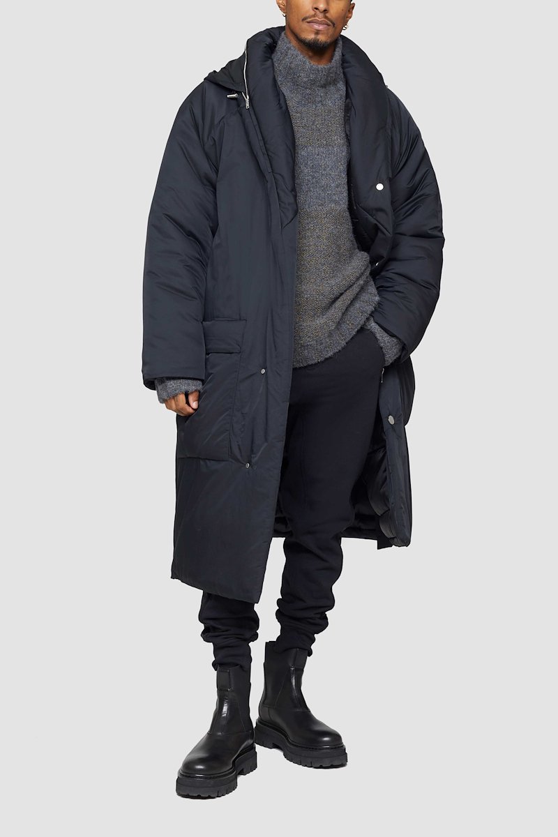 Long Duvet Coat-black #0 Long Duvet Coat, BLACK Synthetic->Nylon Long Duvet Coat from 3.1 Phillip Lim. - 2