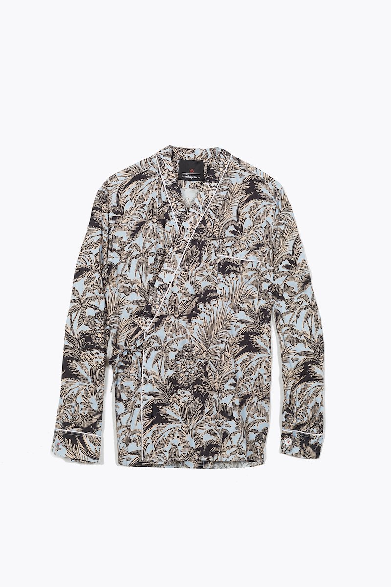 Men's Palm Springs Airbnb Pajama Set, SKY BLUE-BLACK Natural (Veg)->Cotton Men's Palm Springs Airbnb Pajama Set  from 3.1 Phillip Lim.- 0