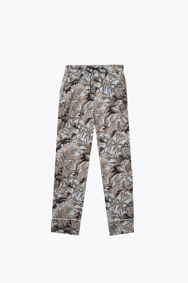 Men's Palm Springs Airbnb Pajama Set, SKY BLUE-BLACK Natural (Veg)->Cotton Men's Palm Springs Airbnb Pajama Set  from 3.1 Phillip Lim.- 1