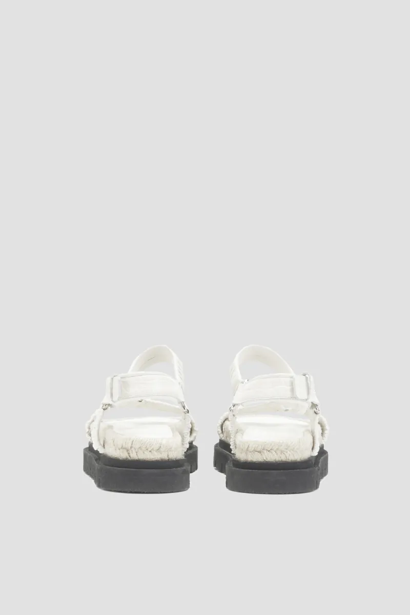 white platform slides