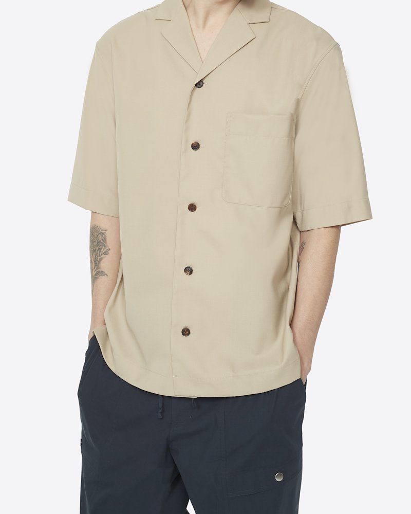 notch lapel shirt