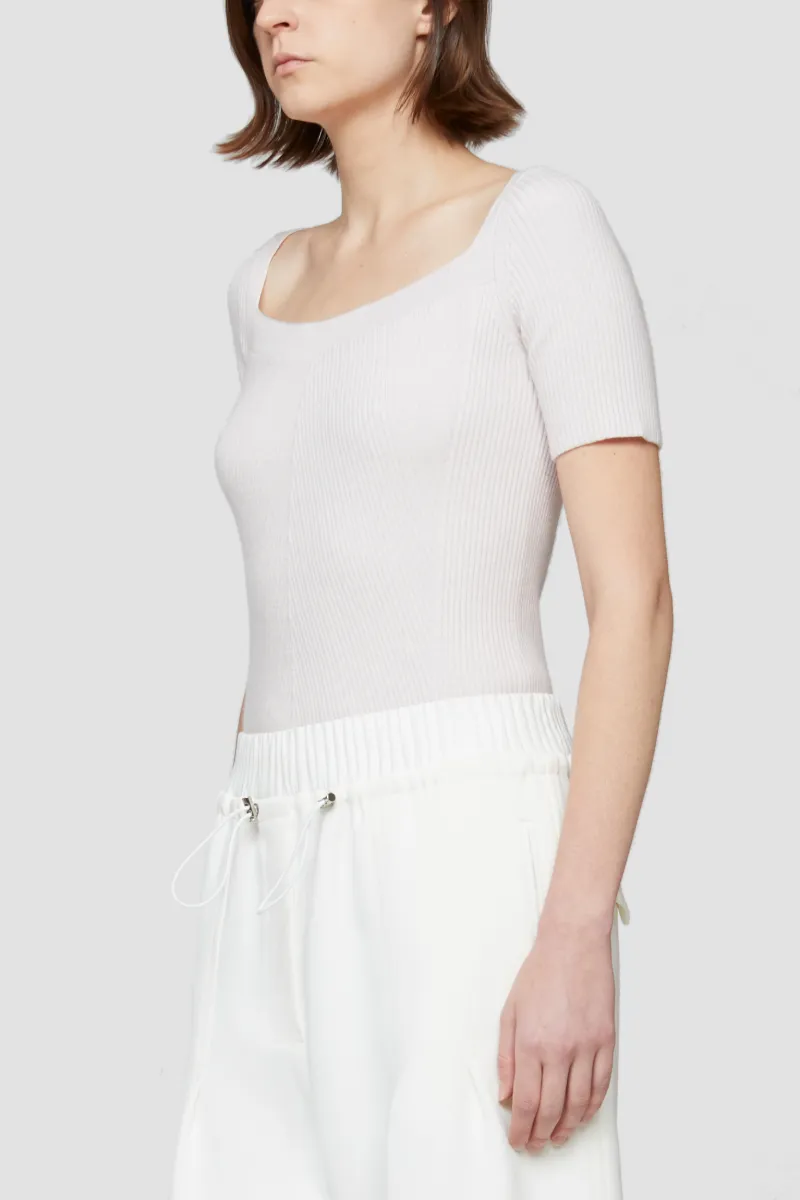 short sleeve wool sweater