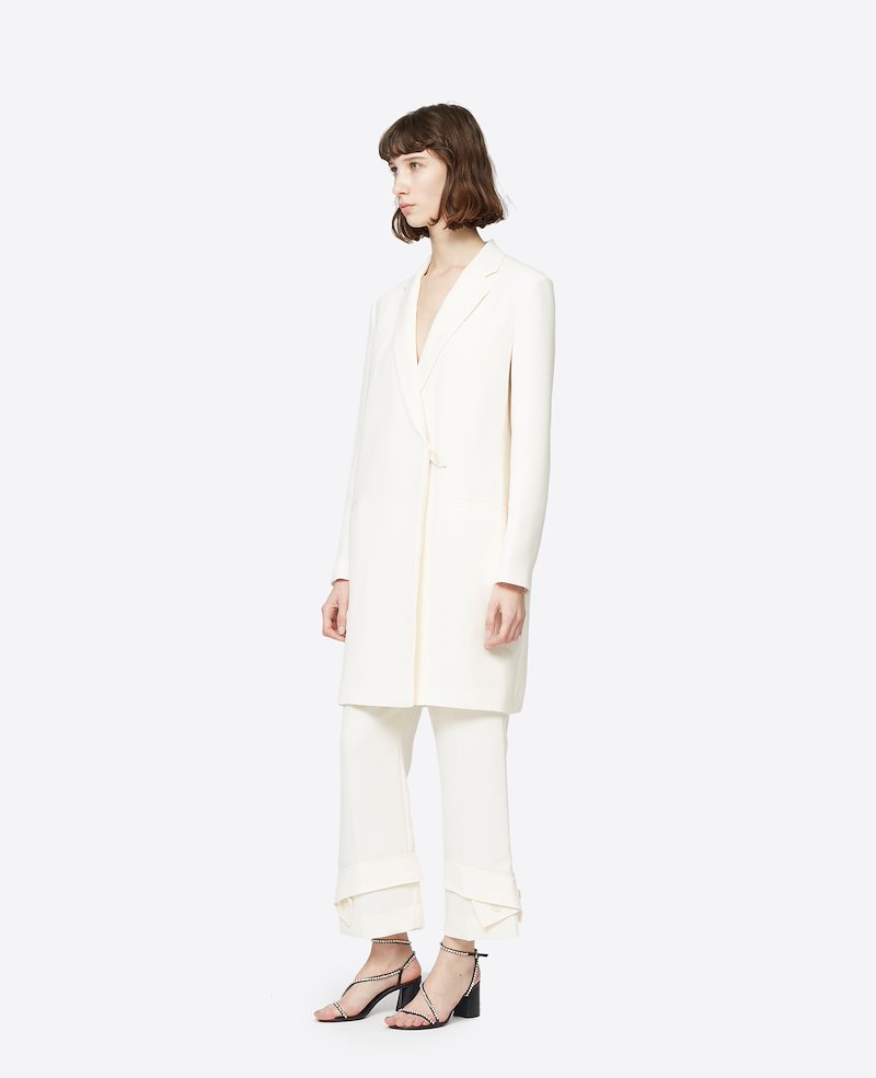 Overlay Coat-brown #1 Overlay Coat, OFFWHITE Synthetic->Triacetate Overlay Coat from 3.1 Phillip Lim.- 1