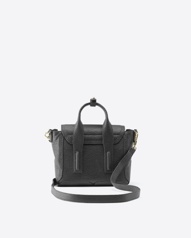 black mini satchel