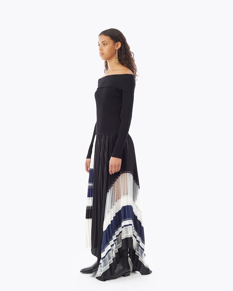 Pleated Dress Knitted