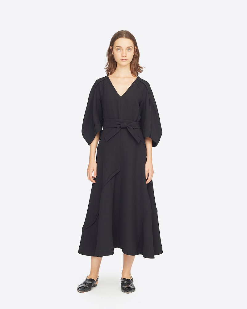 Puff Sleeve Dress-black #0 Puff Sleeve Dress, Puff Sleeve Dress from 3.1 Phillip Lim.- 0