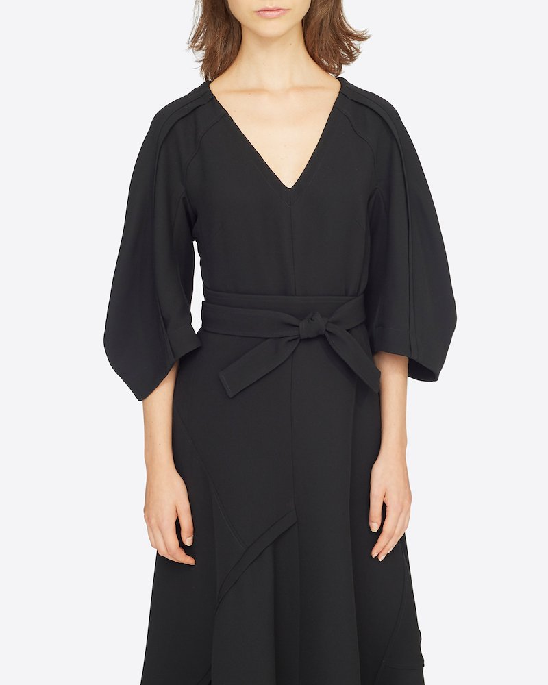 Puff Sleeve Dress-black #1 Puff Sleeve Dress, Puff Sleeve Dress from 3.1 Phillip Lim.- 3