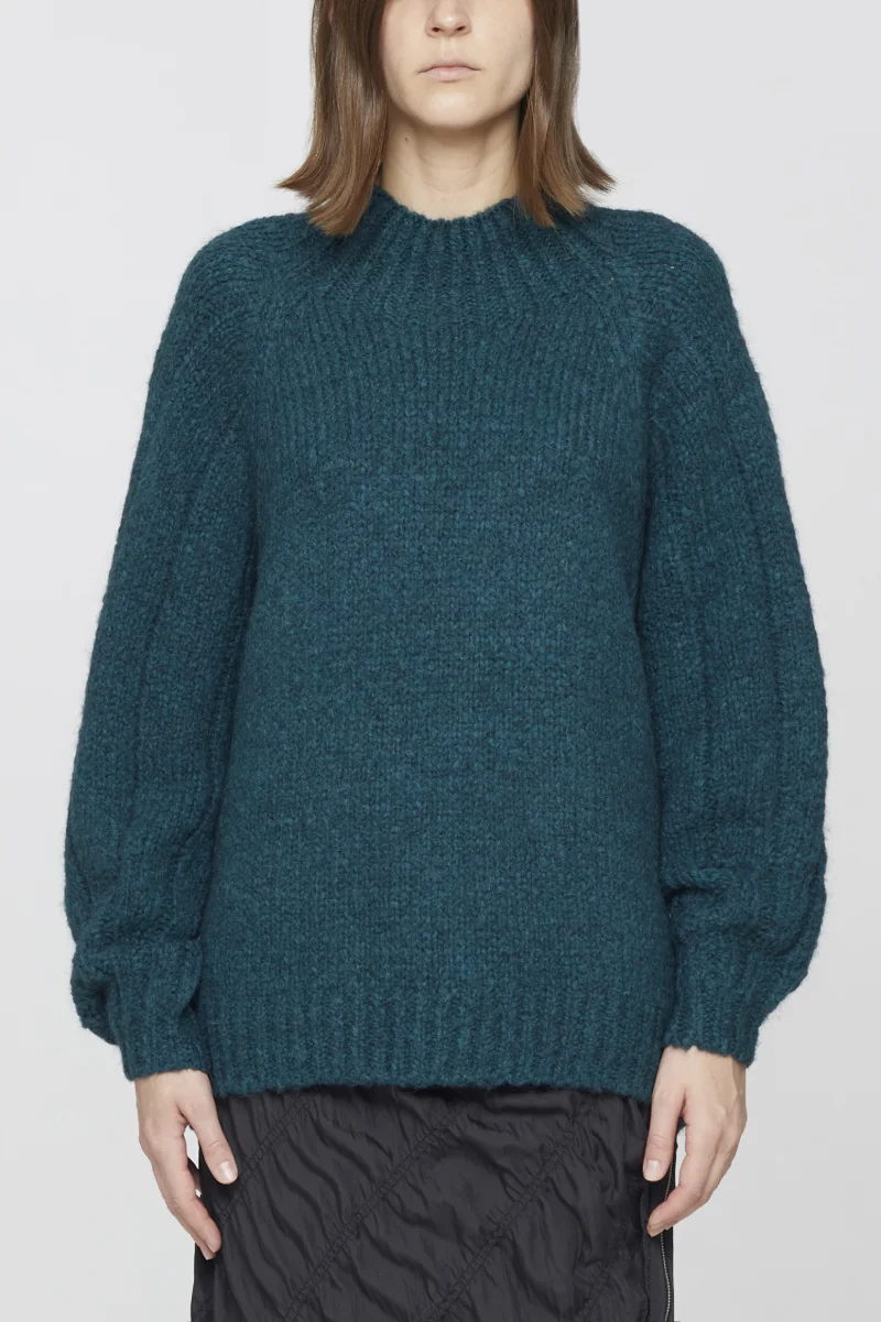 crepuscule moss stitch zip cardigan