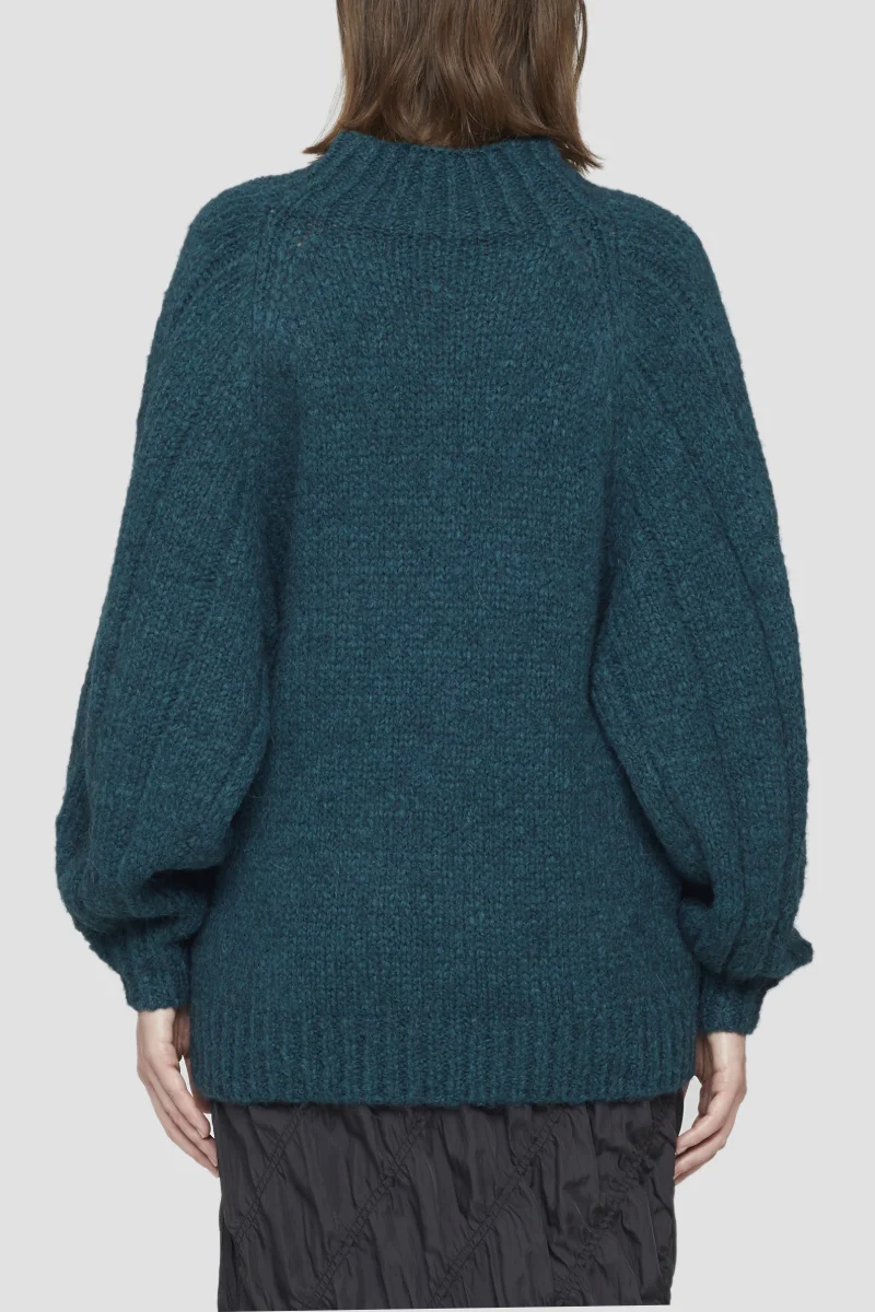 crepuscule moss stitch zip cardigan