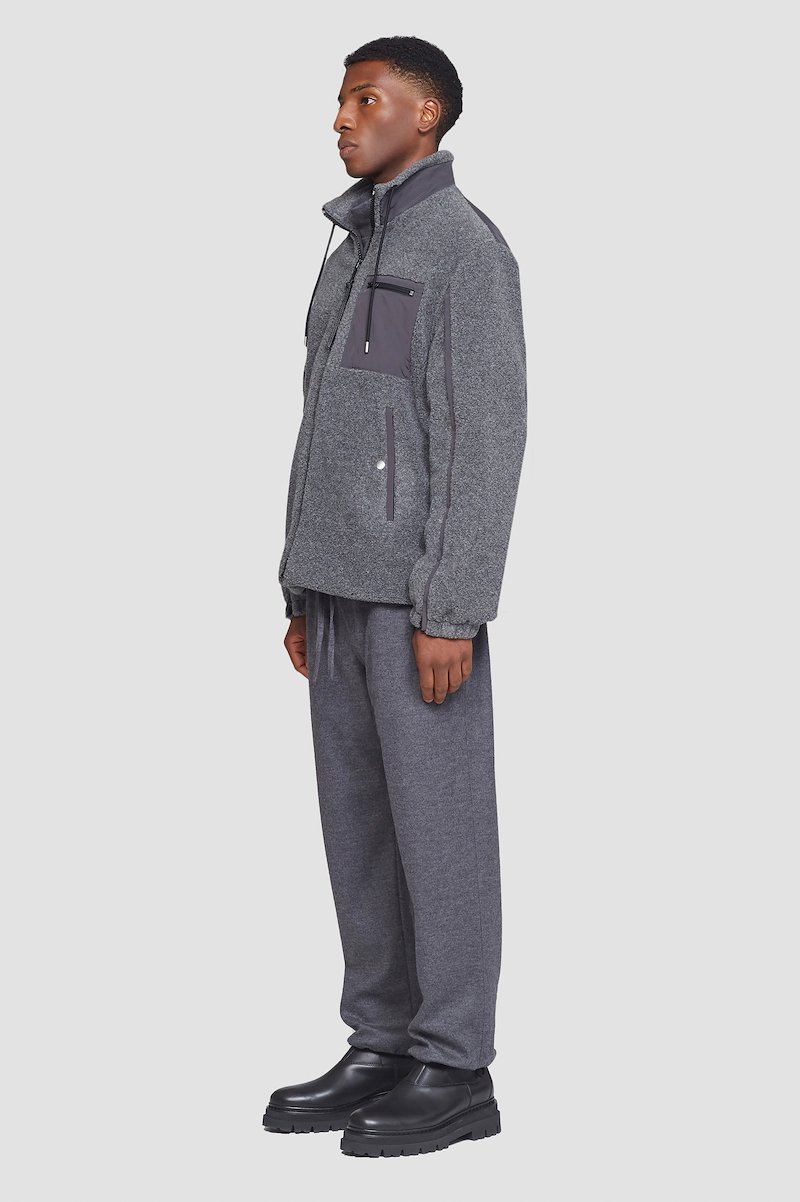 Reversible Fleece Jacket-grey #0 Reversible Fleece Jacket, null- 2