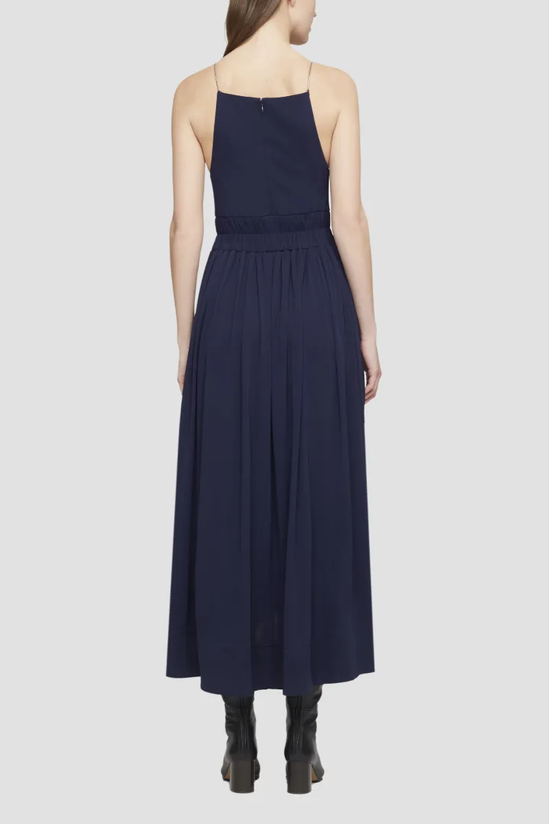 Shirred Waist Chain Strap Dress | Now 