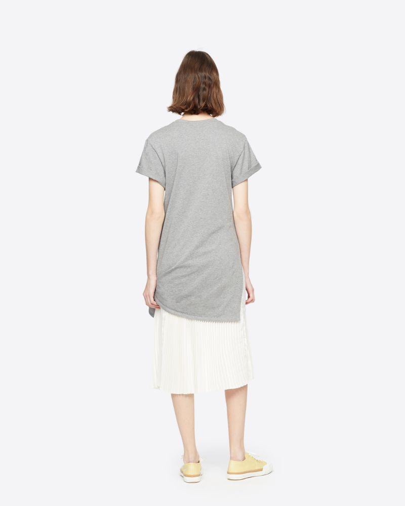 side tie t shirt dress