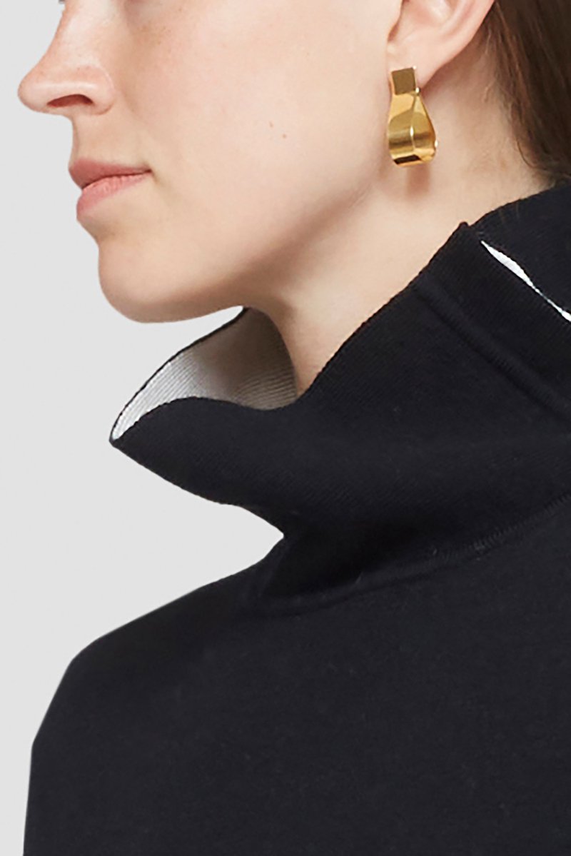 Sleeveless Double Face Wool Turtleneck-black #0 Sleeveless Double Face Wool Turtleneck, null- 6