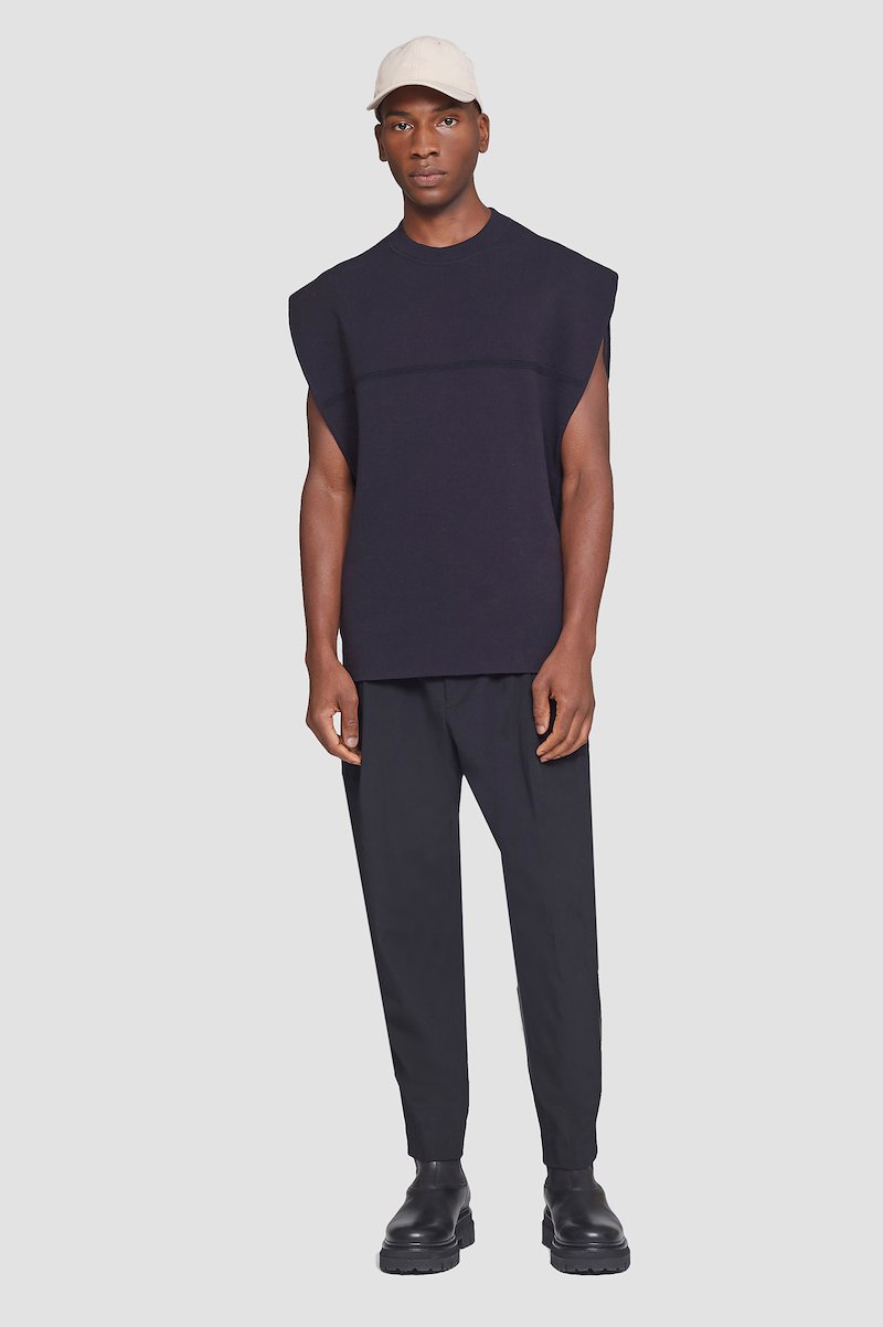 Sleeveless Pullover-blue #0 Sleeveless Pullover, null- 0