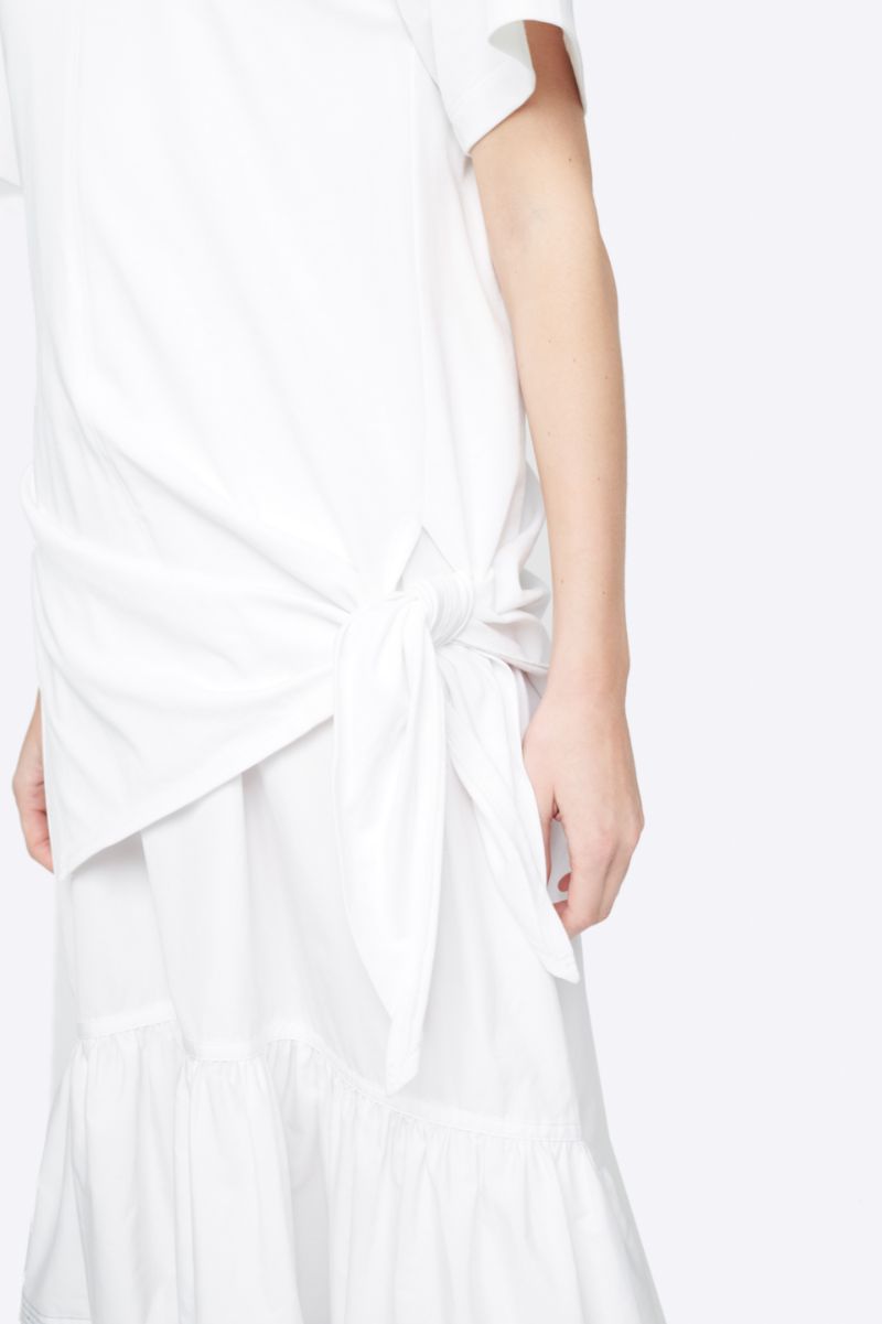 side tie t shirt dress