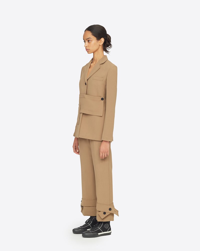 Tailored Blazer-brown #1 Tailored Blazer, CHESTNUT Synthetic->Triacetate Tailored Blazer from 3.1 Phillip Lim.- 1