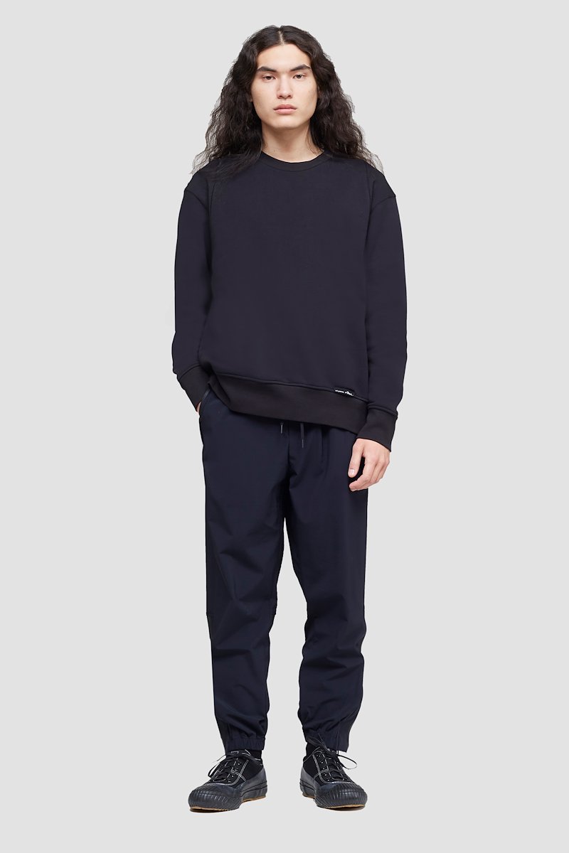 The Everyday Crew Sweatshirt-black #0 The Everyday Crew Sweatshirt, Black cotton logo patch detail sweatshirt from 3.1 PHILLIP LIM featuring logo patch to the front, ribbed detailing, crew neck, long sleeves and straight hem.- 0