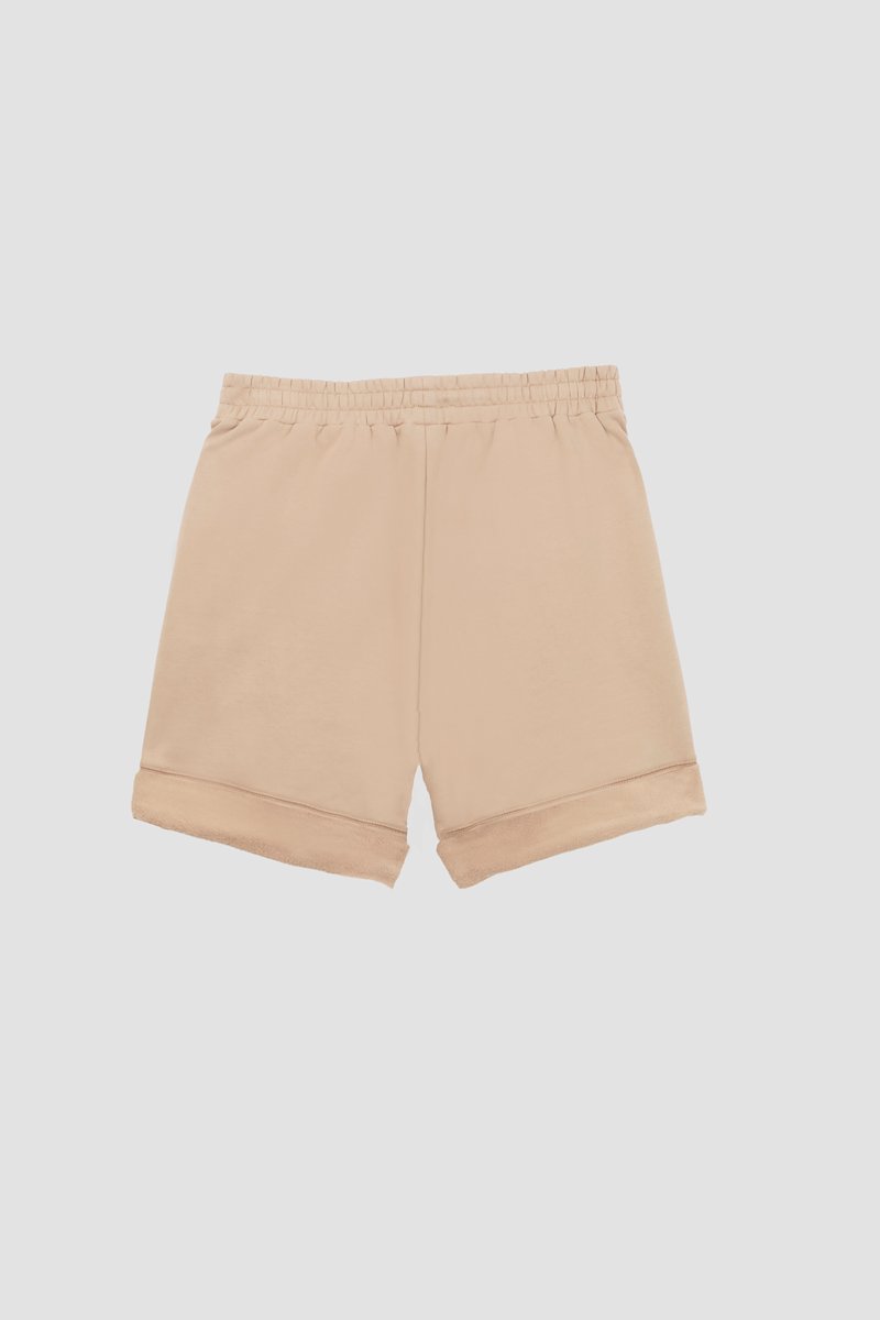 The Everyday Short-neutrals #0 The Everyday Short, Camel-brown cotton Everyday rolled cotton shorts from 3.1 PHILLIP LIM featuring logo patch to the side, elasticated drawstring waistband, two side slash pockets and rolled cuffs.- 6