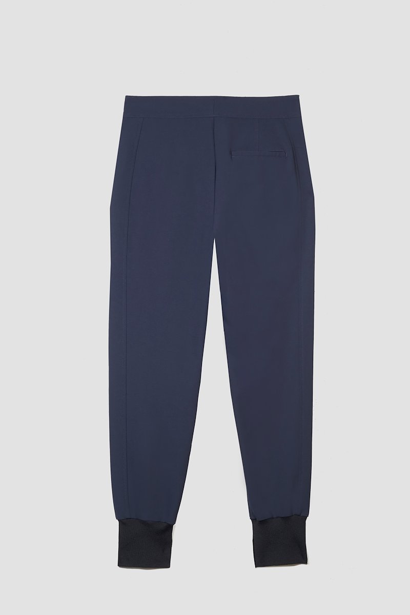 The Everyday Tailored Jogger-blue #1 The Everyday Tailored Jogger, Navy blue Everyday cropped track pants from 3.1 PHILLIP LIM featuring mid-rise, concealed front fastening, two side slit pockets, rear welt pocket and ribbed cuffs.- 5