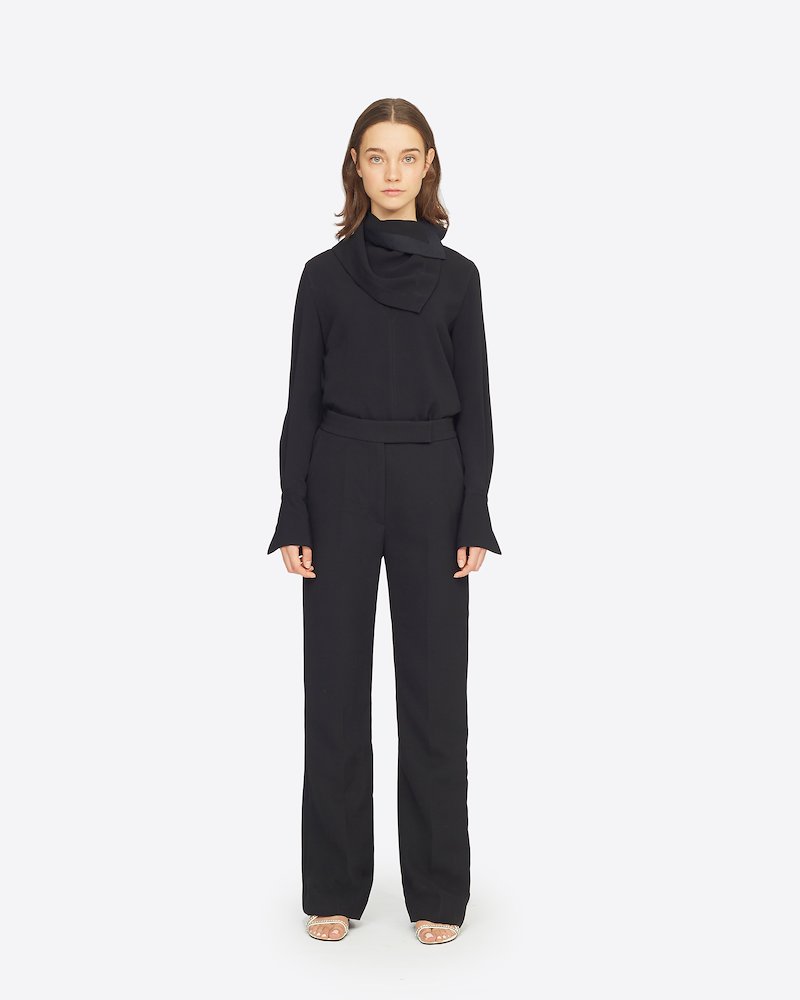 Topstitch Seamline Pant-black #0 Topstitch Seamline Pant, BLACK Synthetic->Triacetate Topstitch Seamline Pant from 3.1 Phillip Lim.- 0