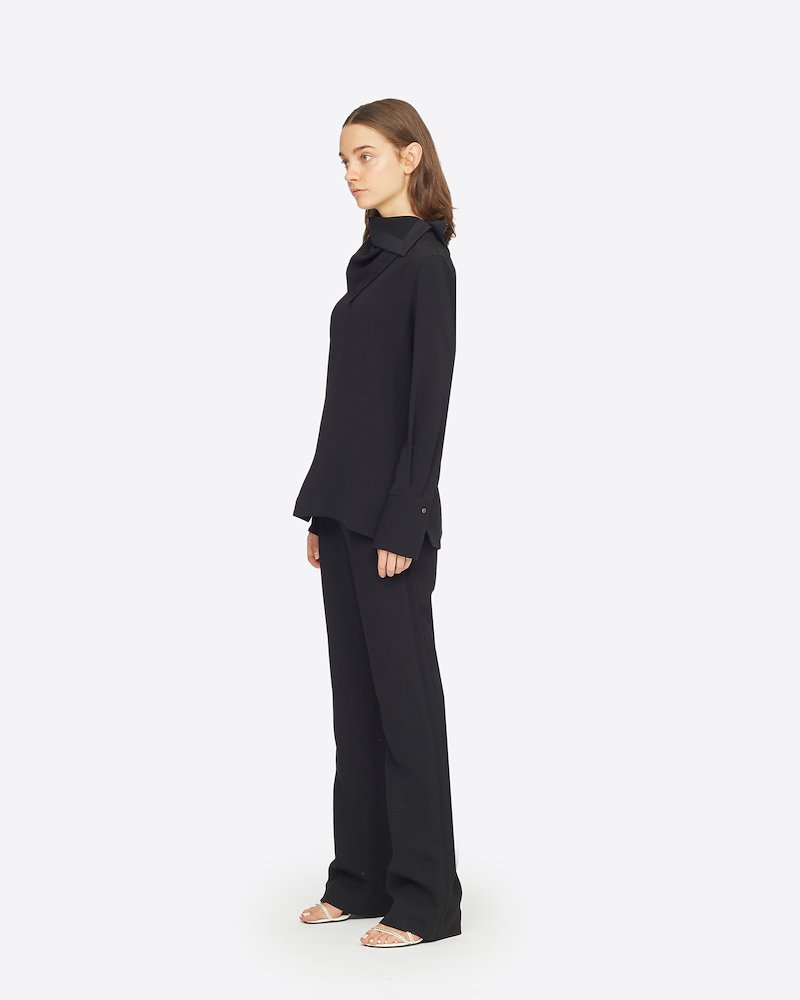 Topstitch Seamline Pant-black #1 Topstitch Seamline Pant, BLACK Synthetic->Triacetate Topstitch Seamline Pant from 3.1 Phillip Lim.- 1