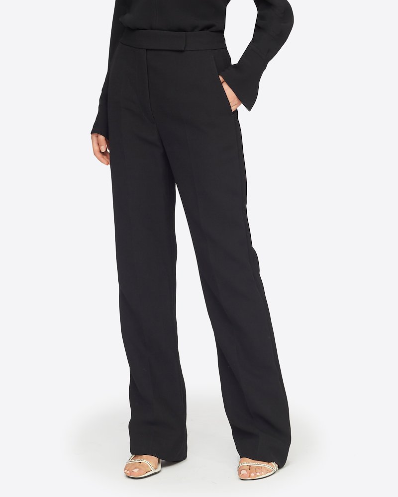 Topstitch Seamline Pant-black #1 Topstitch Seamline Pant, BLACK Synthetic->Triacetate Topstitch Seamline Pant from 3.1 Phillip Lim.- 3