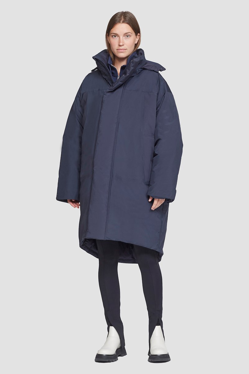 Unisex Duvet Parka-blue #0 Unisex Duvet Parka, null- 2
