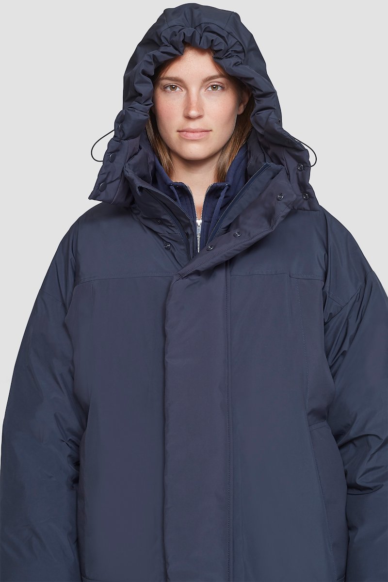 Unisex Duvet Parka-blue #1 Unisex Duvet Parka, null- 5