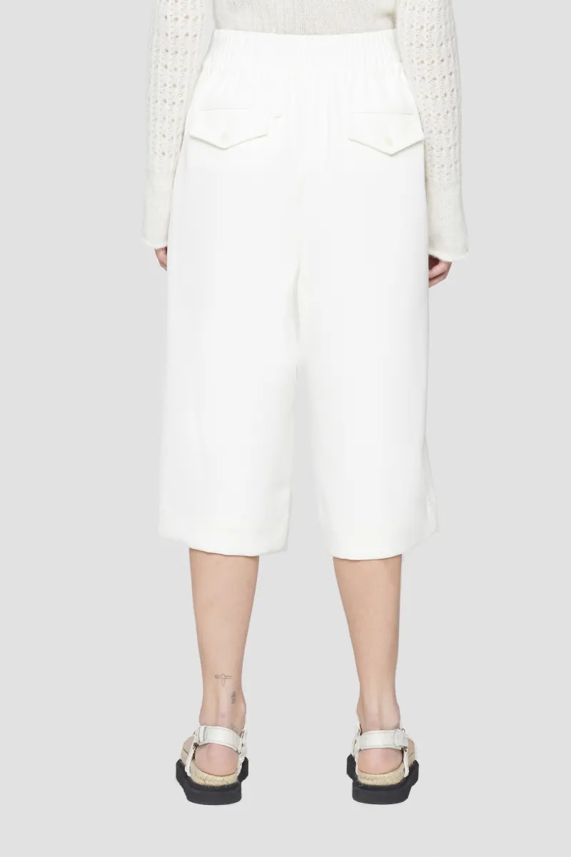 high waist wide leg cropped trousers