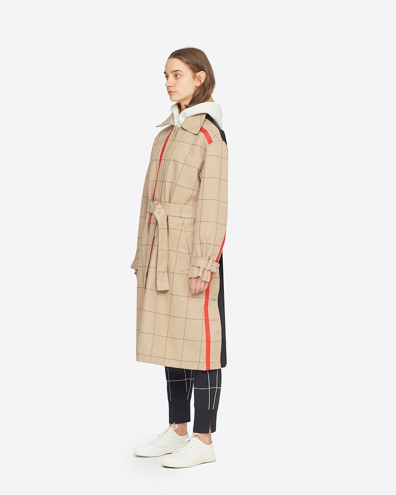 Window Pane Trench Coat-brown #1 Window Pane Trench Coat, Window Pane Trench Coat from 3.1 Phillip Lim.- 1