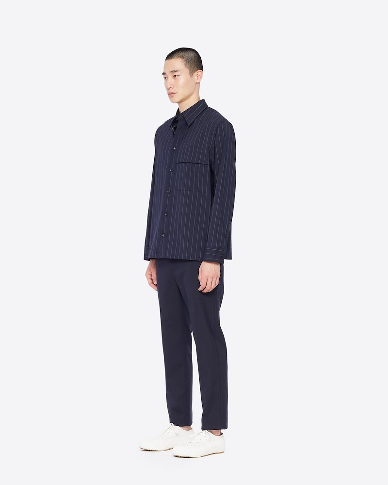 Wool Blend Needle Trouser-blue #1 Wool Blend Needle Trouser, Chinos never went away, but they are definitely having a moment. Constructed from wool-blend, these needle trousers from 3.1 Phillip Lim are a staple piece that is never out of style. Timeless is key. Featuring a waistband with belt loops, a concealed front fastening, side seam pockets and a straight leg.- 1