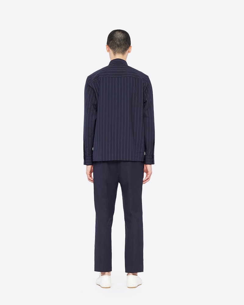 Wool Blend Needle Trouser-blue #0 Wool Blend Needle Trouser, Chinos never went away, but they are definitely having a moment. Constructed from wool-blend, these needle trousers from 3.1 Phillip Lim are a staple piece that is never out of style. Timeless is key. Featuring a waistband with belt loops, a concealed front fastening, side seam pockets and a straight leg.- 2
