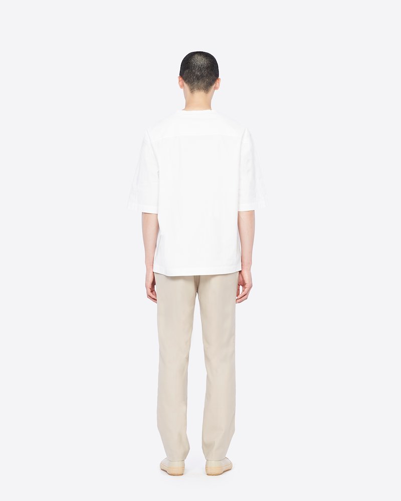 Wool Blend Needle Trouser-neutrals #0 Wool Blend Needle Trouser, SAND Wool or fine animal hair->Wool Wool Blend Needle Trouser from 3.1 Phillip Lim.- 2